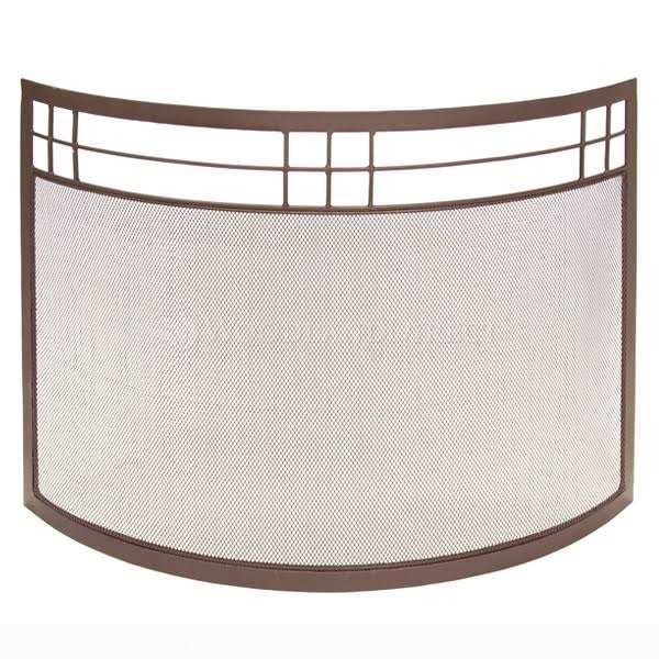 Minuteman International Arts and Crafts Curved Fireplace Screen - Image 5