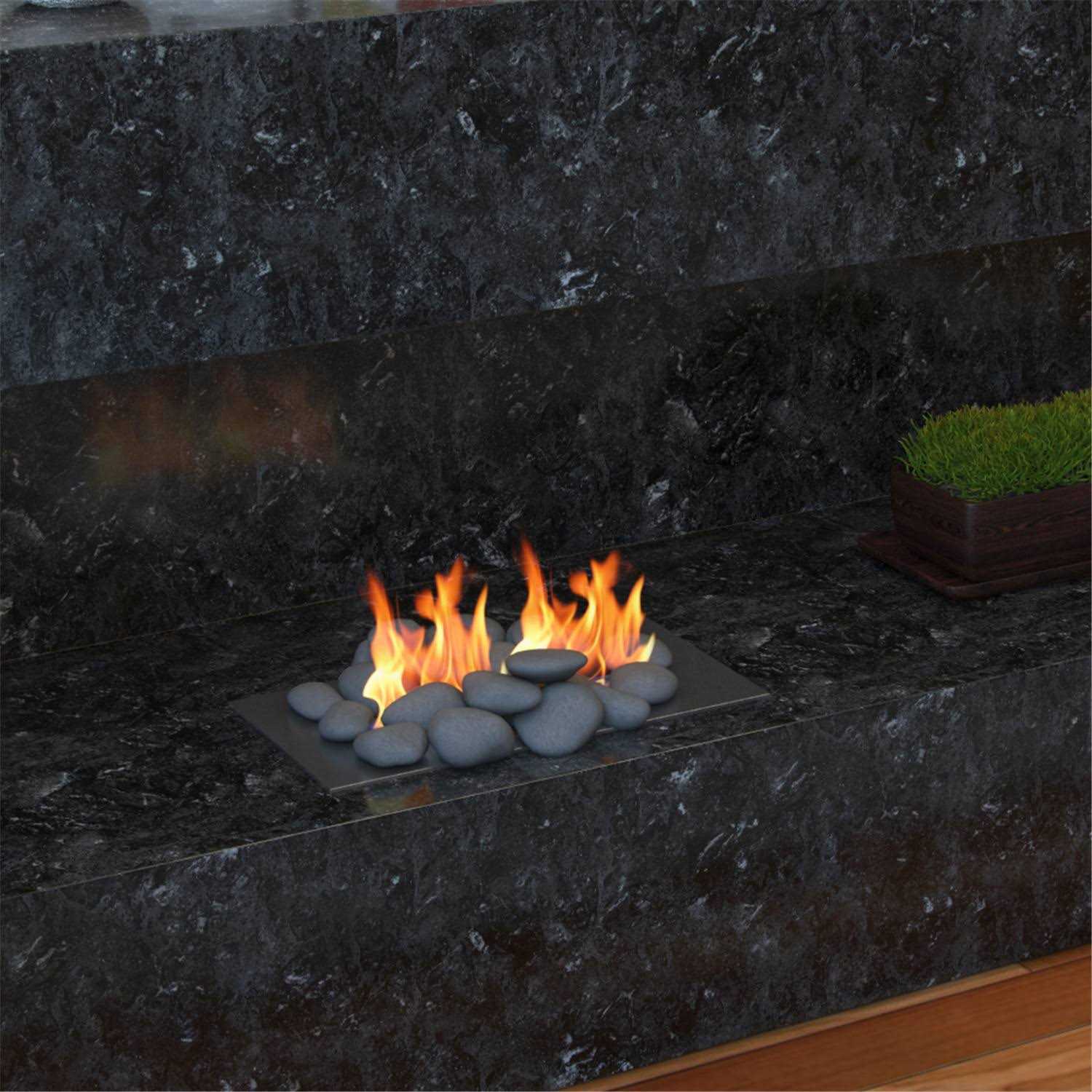 Moda Flame 24 Ceramic Fireplace Set - Image 4