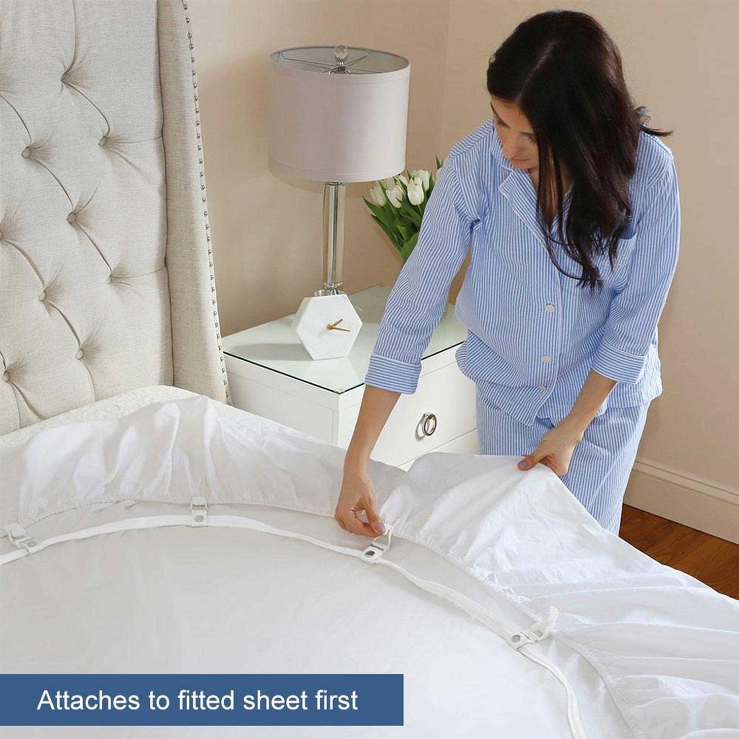 Bed Scrunchie Sheet Holder Straps Heavy Duty Gripper Clips - Image 5