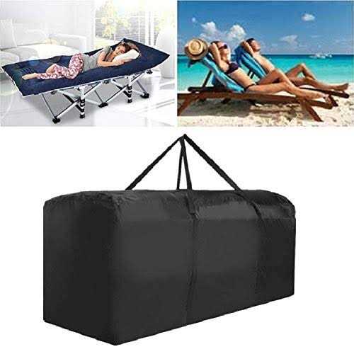 Bicherub Outdoor Cushion Storage Bag Waterproof Extra Large Protective Zippered Patio Cushion Storage Bags Furniture Storage Bag with Handles - Image 5