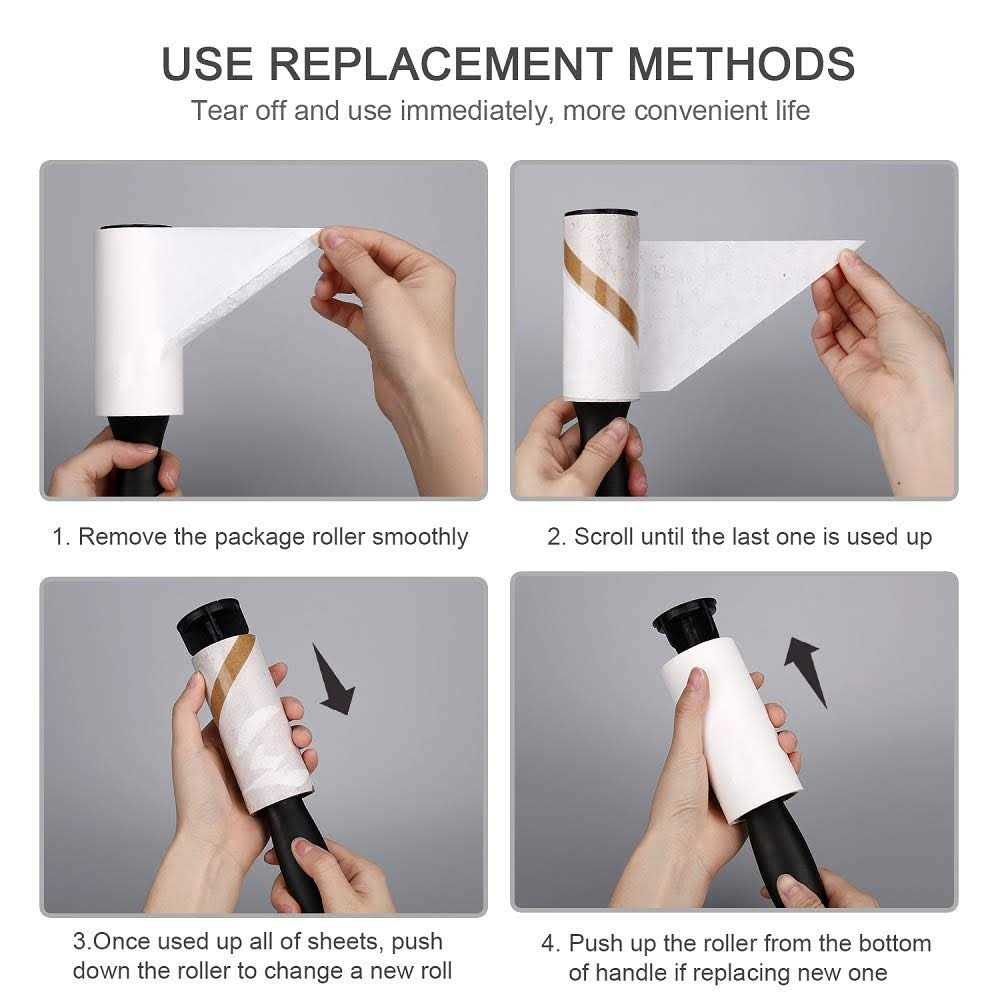 480 Sheet Extra Sticky Lint Roller Pet Hair Remover for Clothes - Image 4