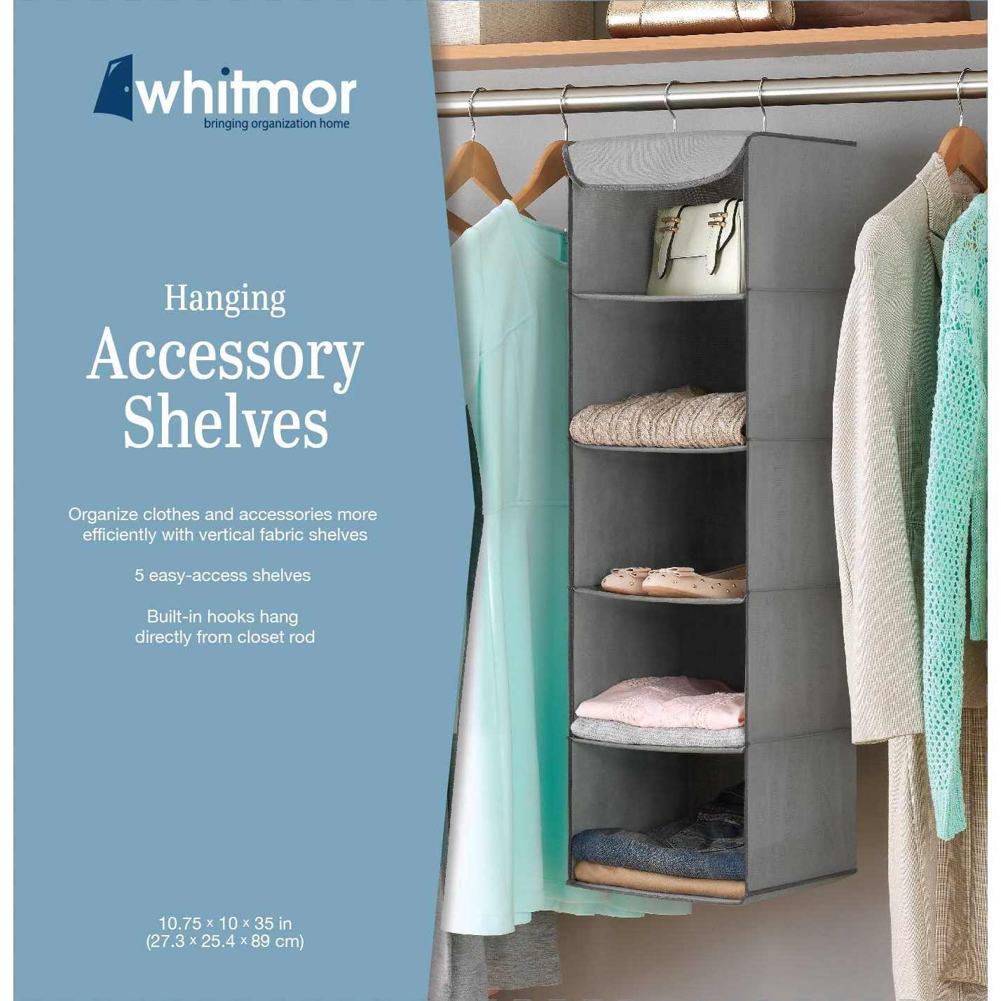 Whitmor Hanging Accessory Shelves - Image 4