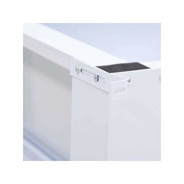 vidaXL Washing Machine Pedestal with Drawer White - Image 4