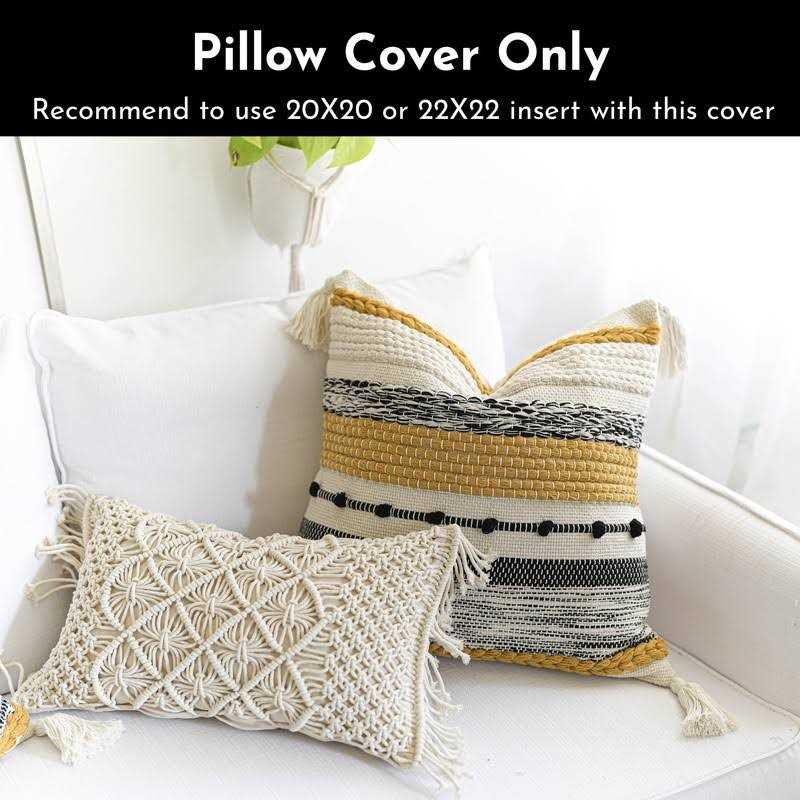 BlissBlush Boho Decorative Throw Pillow Accent Pillow Cover - Image 4