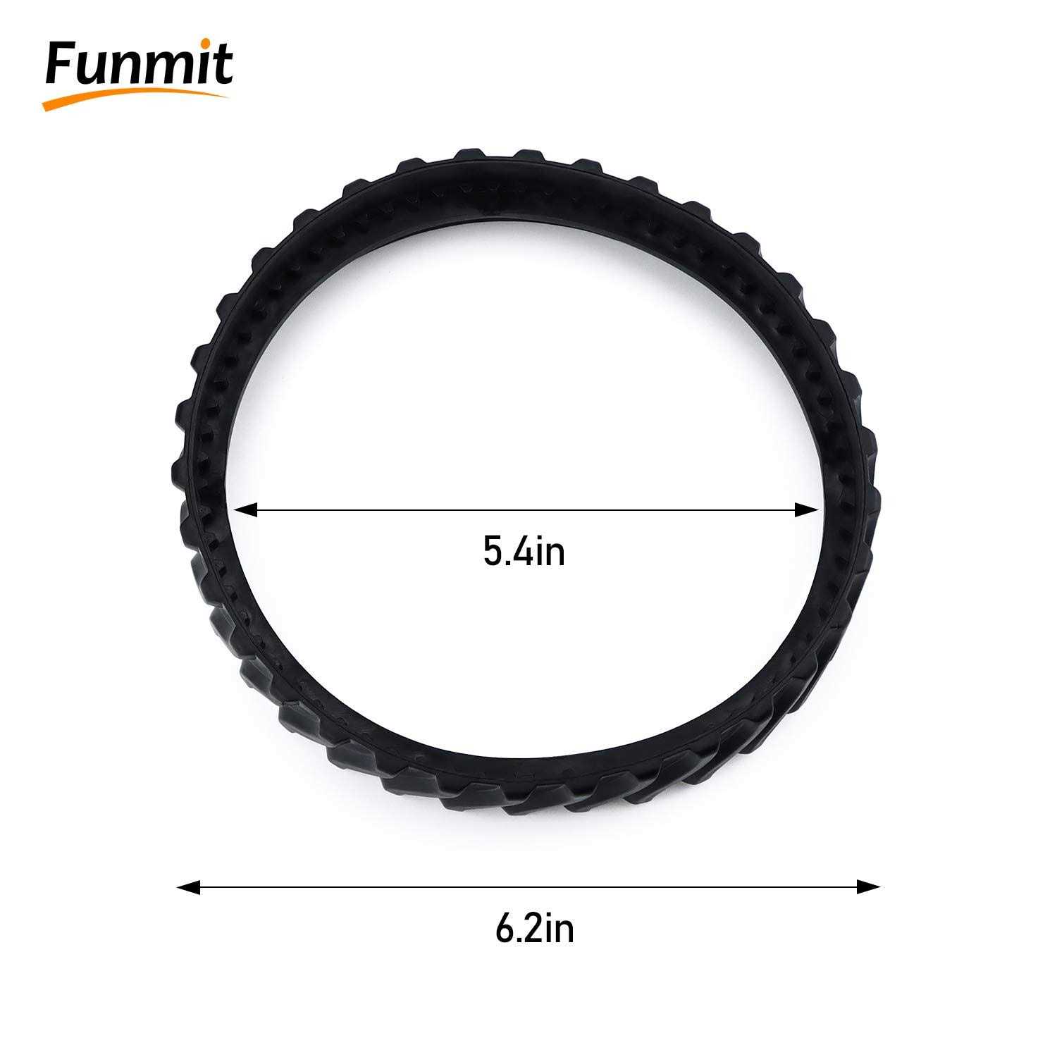Funmit 4Pack R0526100 Track Pool Cleaner Wheel Track Tire Compatible with Zodiac Baracuda MX8 / MX6 In-Ground Pool Cleaner - Image 4