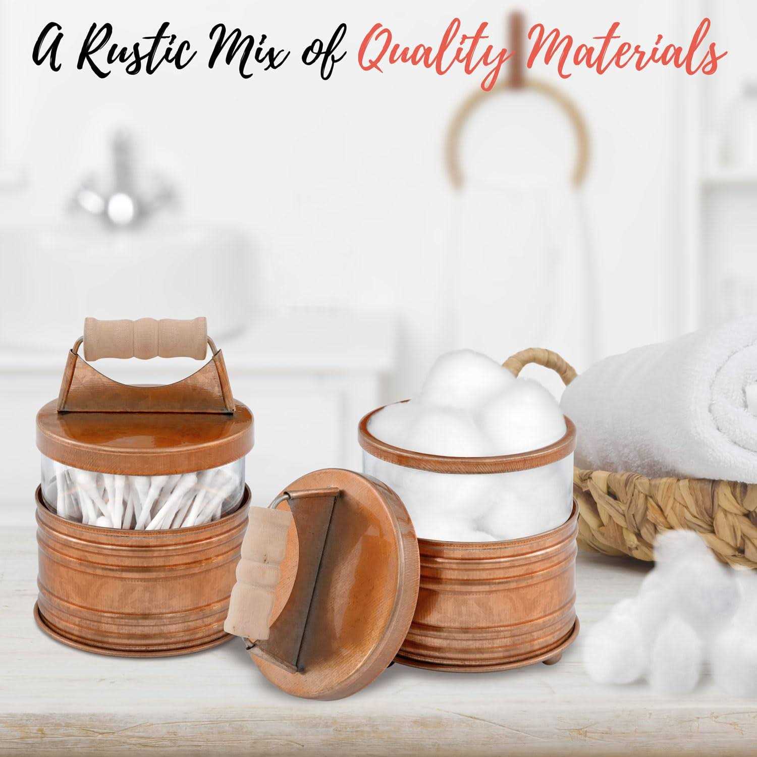 4 Piece Bathroom Accessory Set Autumn Alley - Image 3