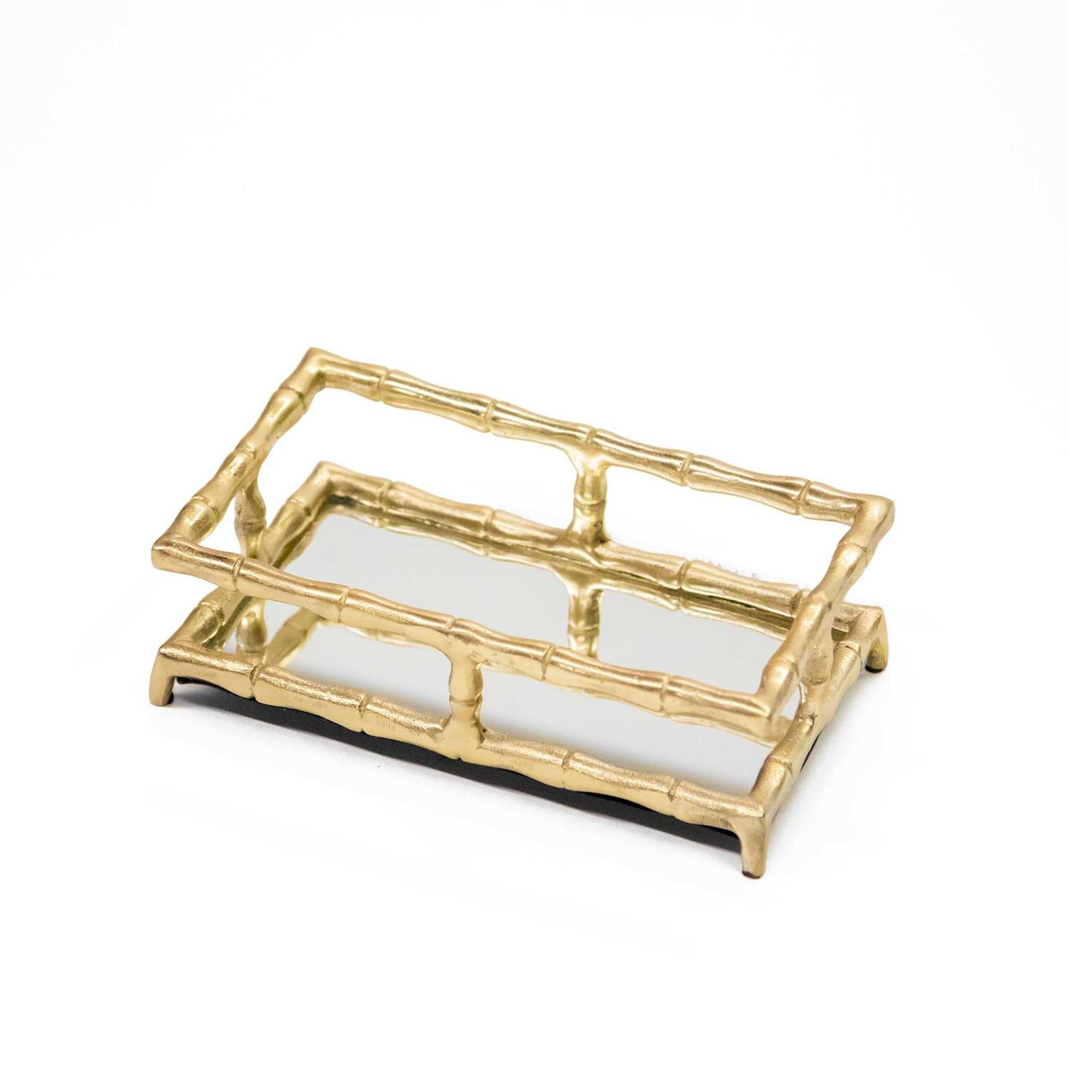 8 Oak Lane Gold Bamboo Guest Towel Tray - Image 3