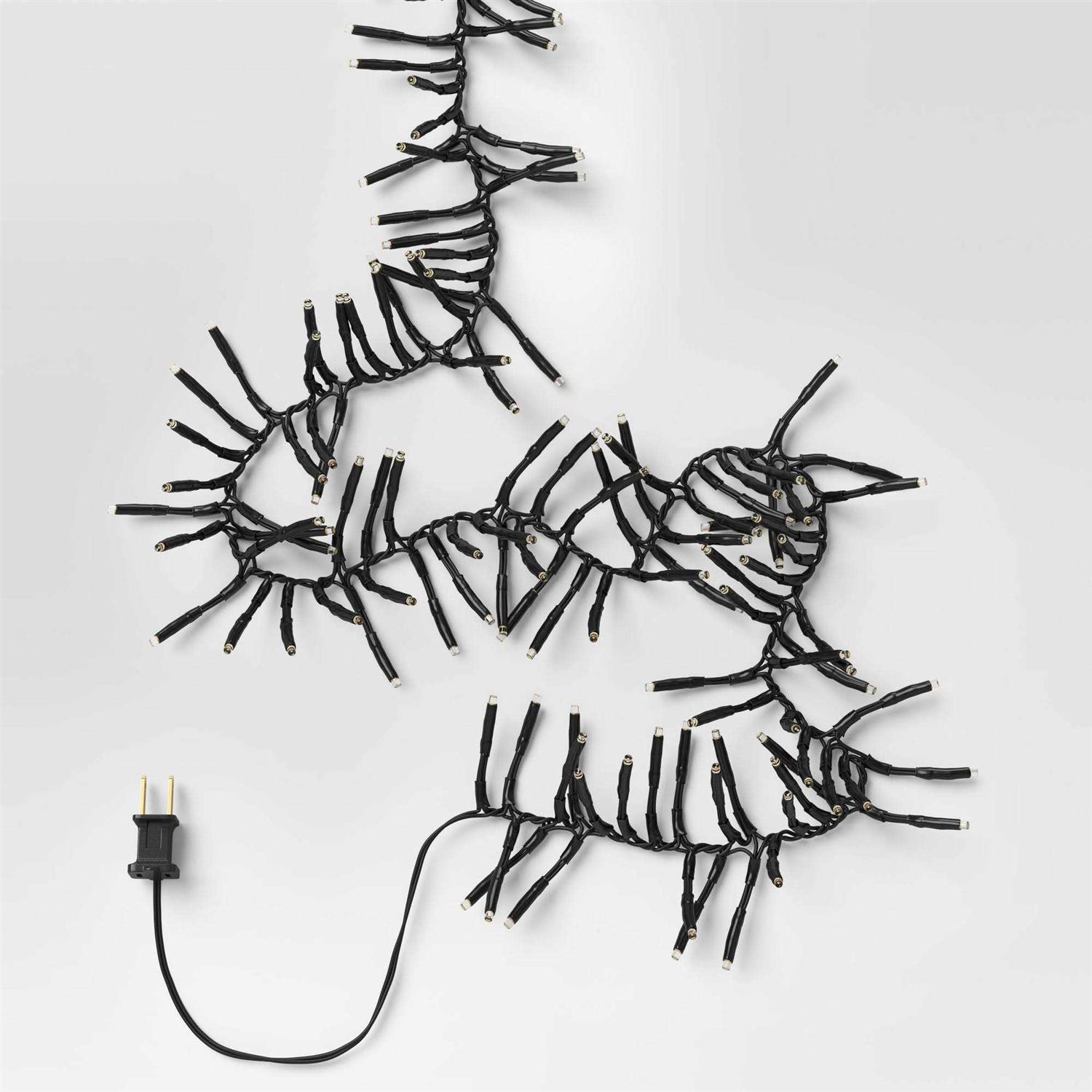 Wondershop 448ct LED Christmas Mini String Lights Garland Warm White Black Wire - Image 3