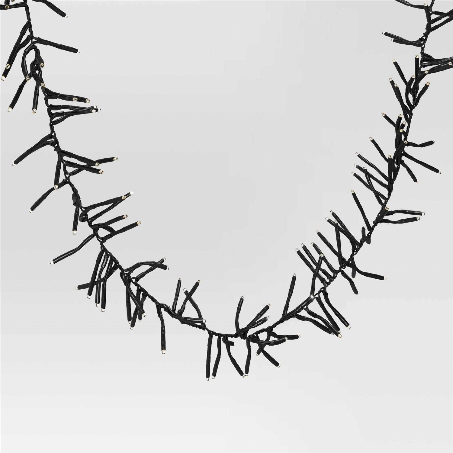 Wondershop 448ct LED Christmas Mini String Lights Garland Warm White Black Wire - Image 4