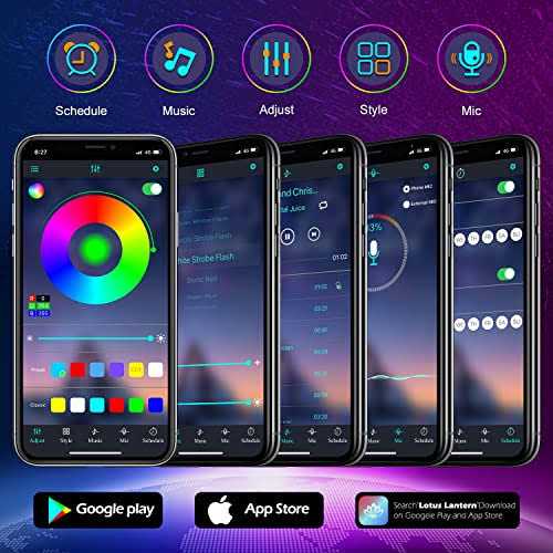 aulimhti 100ft outdoor led strip lights waterproof,music sync rgb ip65 outside led light strips waterproof with app and remot - Image 5