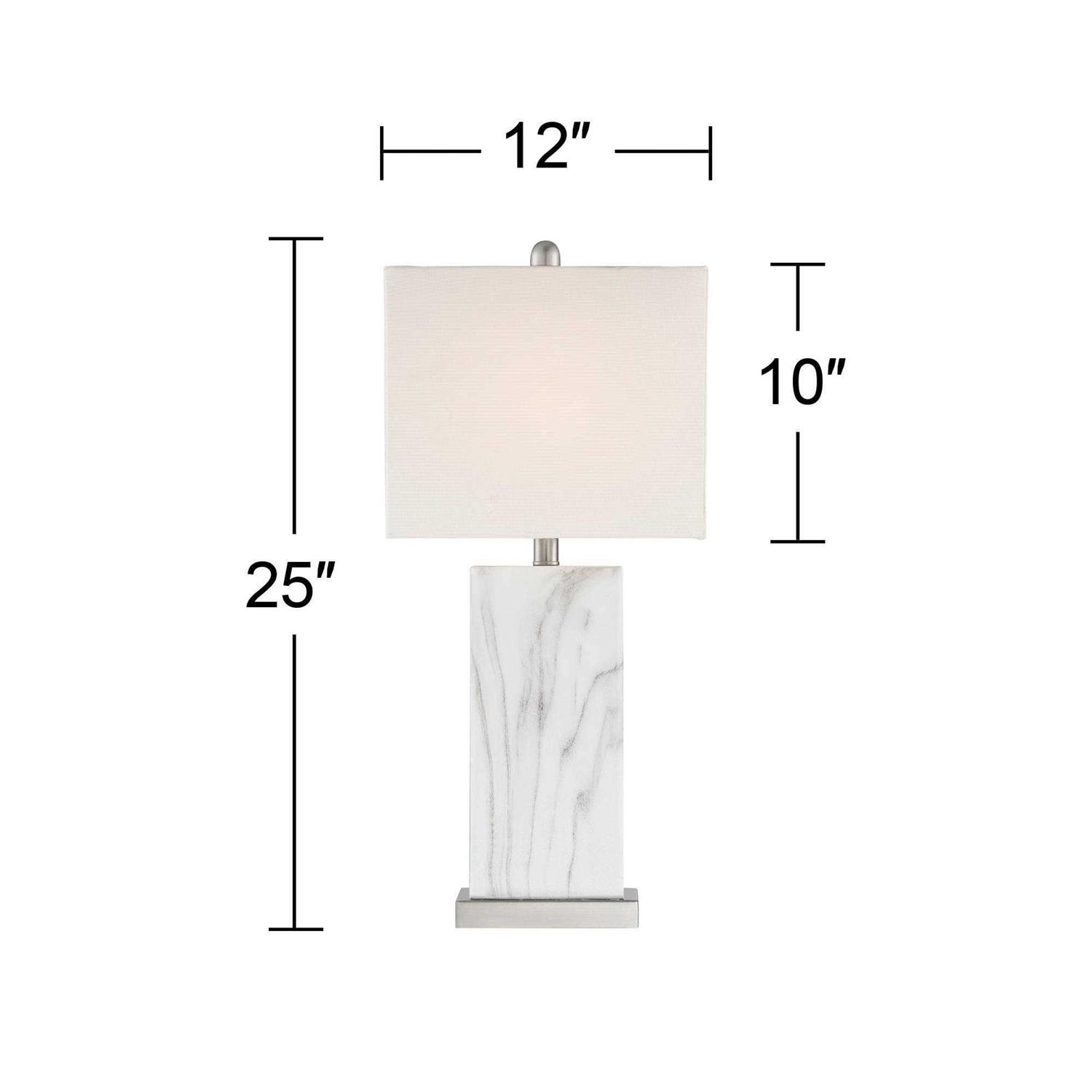 360 Lighting Connie Modern Table Lamps 25 Set of 2 with USB Charging - Image 4
