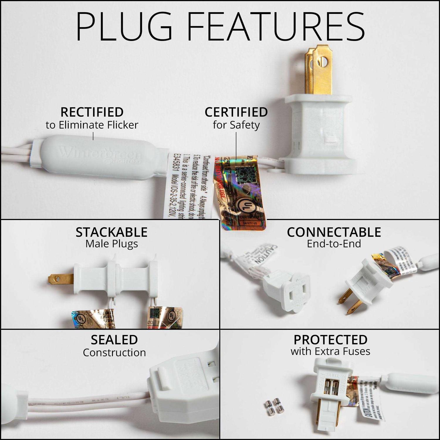 70 5mm White LED Icicle Lights - Image 5