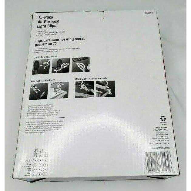 75 Count Holiday Clips Home Accents Holiday - Image 4