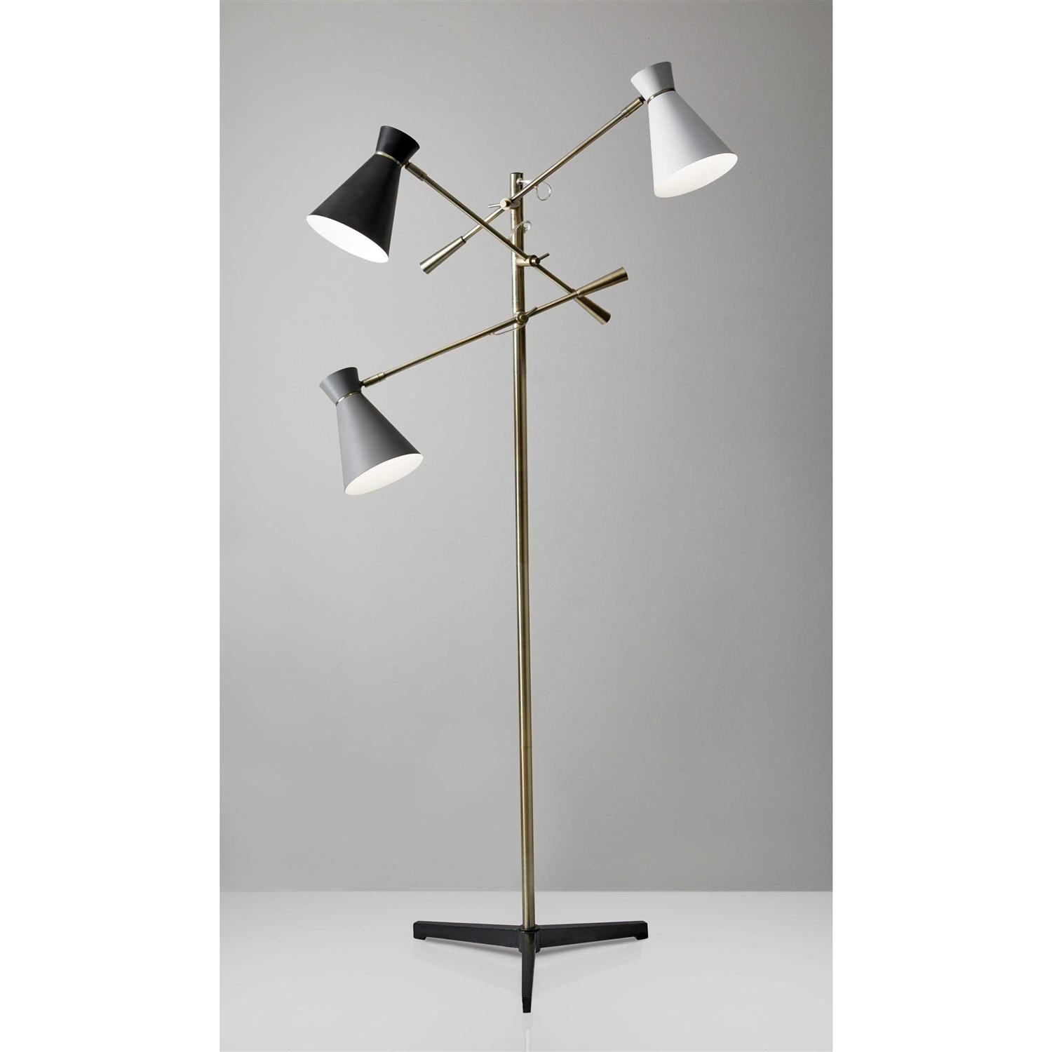 Adesso Lyle 3-Arm Floor Lamp - Image 3