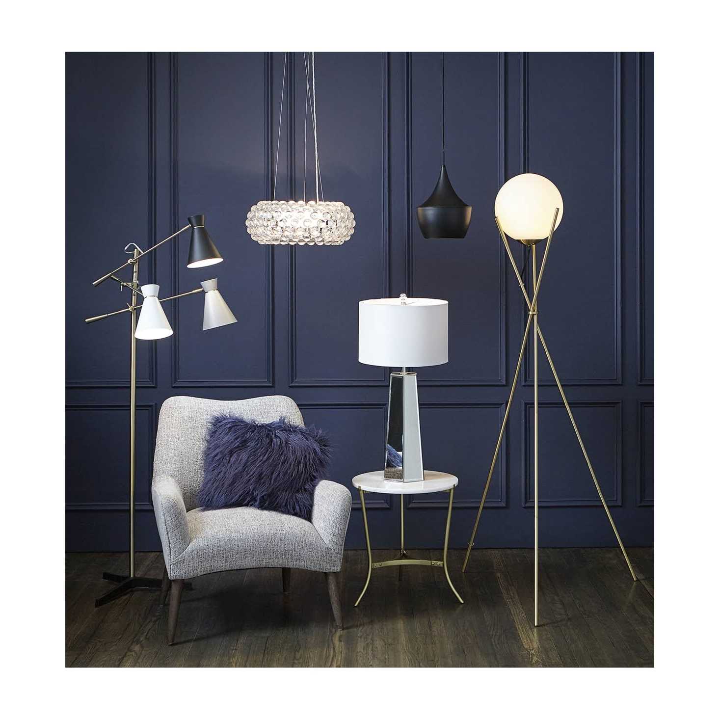 Adesso Lyle 3-Arm Floor Lamp - Image 5