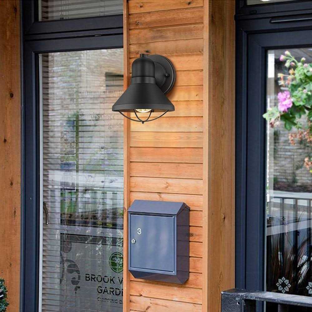 Arpenter Outdoor Wall Light Fixtures 2-Pack Wall Sconce in Powder Coated Finish for Front Porch - Image 5