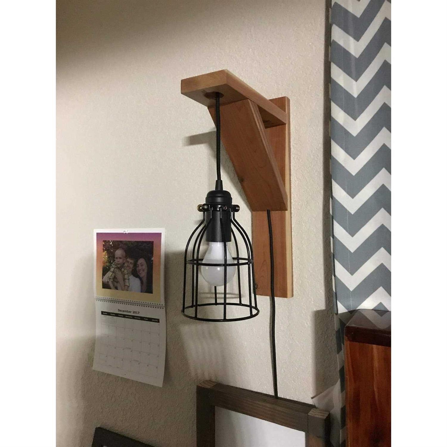 Xiding Farmhouse Vintage Industrial Metal Wire Cage Old Open Style Lamp Guard Adjustable for Hanging Pendant Lighting - Image 4