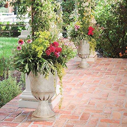 Worth Garden 15 in. x 22 Plastic Urn Planter - Image 3