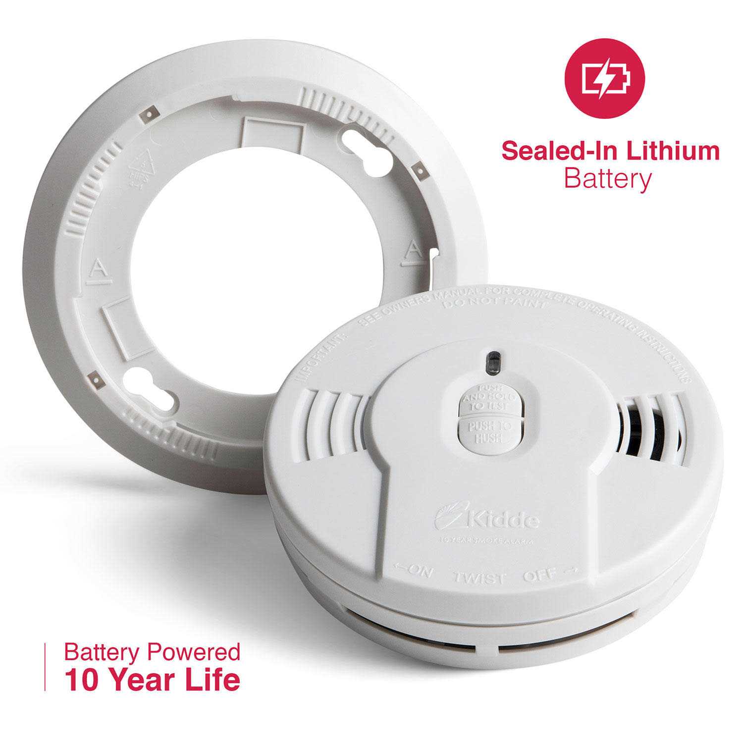 Kidde 10-Year Sealed Battery Smoke Detector & LED Light - Image 5