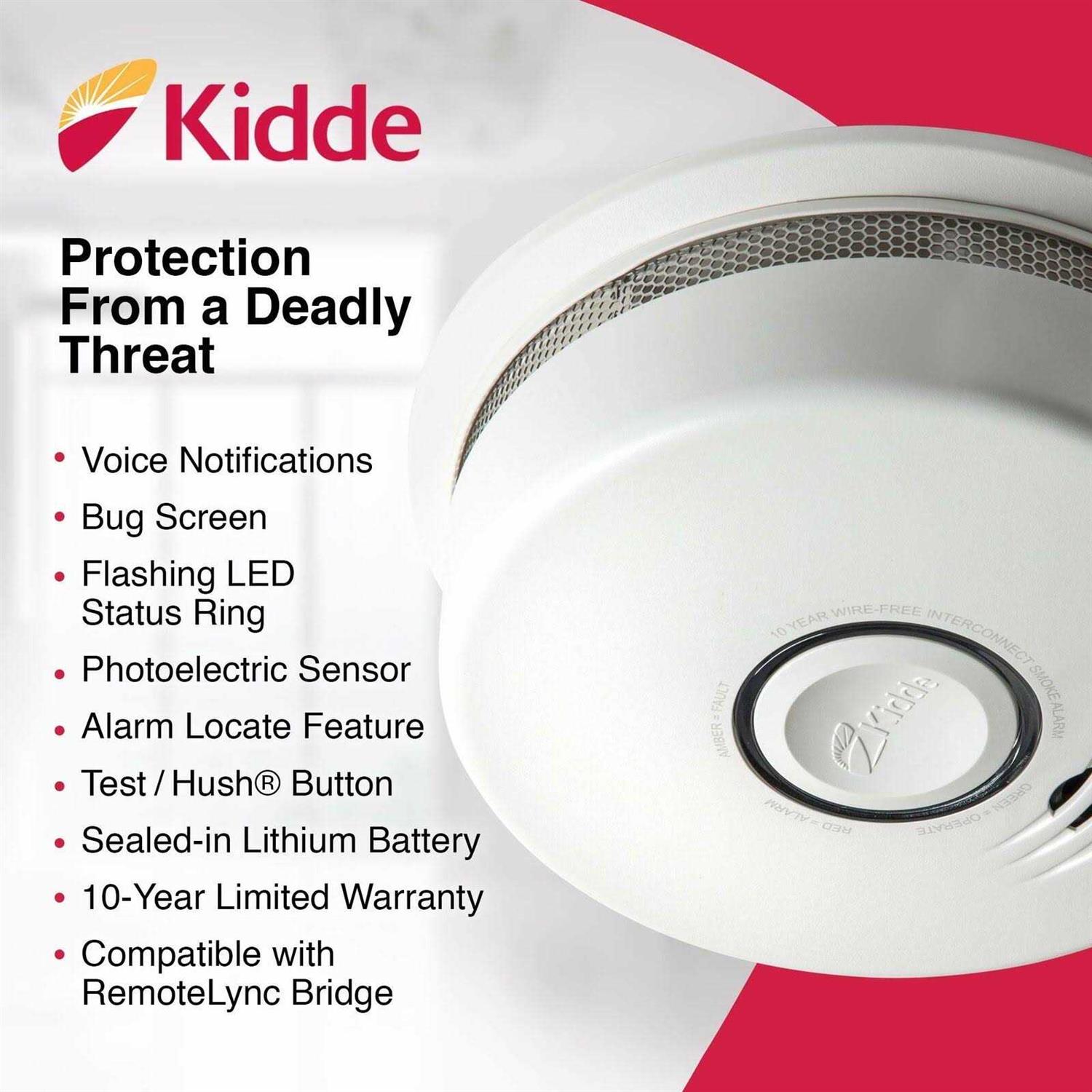 Kidde Battery Powered Smoke Alarm P4010DCS-W - Image 3