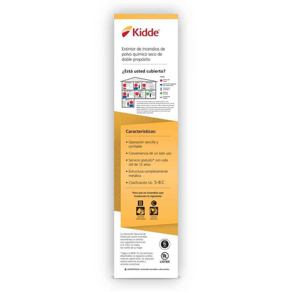 Kidde 5-B:C Rated Disposable Fire Extinguisher - Image 4